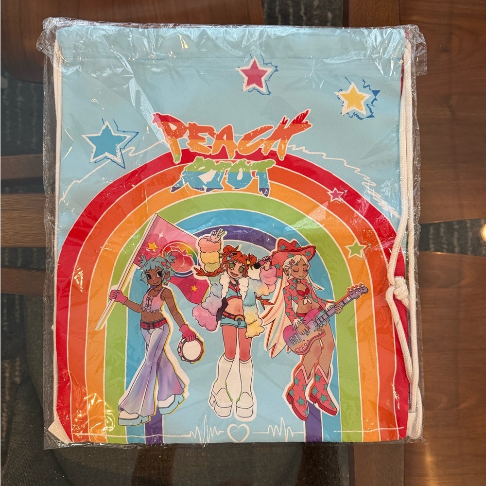 Peach Riot Pride Drawstring Bag